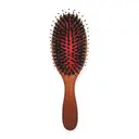 Noix de Coco South Korean Medium Mixed Boar Bristle Hair Brush Cushion Paddle Beechwood Handle Anti Frizz Detangling Smoothing Scalp Massage Brush for Medium Hair Women Men Natural Shine image 0