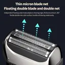Sparoma Men's Electric Shaver– Dual Floating Blades, Digital Display, Wet & Dry Use, Type-C Rechargeable, Smart Motor, IPX6 Waterproof,  FK-608 image 1