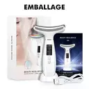 Sunluxy M6 Appareil de massage visage & cou avec 6 modes de soin, micro-courant EMS, vibration sonique, chaleur & froid, luminothérapie LED multicolore image 9