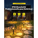 Lumières décoratives solaires étanches pour pelouse et allée de jardin extérieur VIVREAL Lot de 6 TYD-003 Cadeau idéal image 2