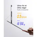 Inateck Étui Clavier iPad 10e/11e gén., Clavier Ultraléger avec Porte-Stylet pour iPad 11e (2025 11" A16)/10e (2022 10.9"), Air 11" M4/M3/M2 (2026/2025/2024), Air 5/4, Pro 11 4/3/2/1, AZERTY, AirTap Gris image 2