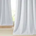 PONY DANCE Stores occultants imprimées sur film, œillets, 2 panneaux, L 140 x l 245 cm (L 55 x l 96 pouces), blanc gris image 0