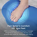 Carmen C81229 Vibrating Foot Massage Cushion with 2 Vibration Massage Modes, Cordless Operation, Navy Blue image 2