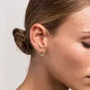 Ever Faith 3Pair Hoop Earrings Set Cubic Zircon Chain Huggie Earring image 5