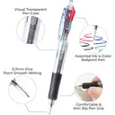 M&G mehrfarbige 4-in-1-Druckkugelschreiber, 3 Stück, 0,7 mm feine Spitze, sortierte 4-Farben-Tinte für Büro und Schule image 4