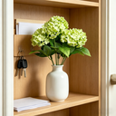 Yuejia 1Pc 13in/33cmArtificial 7-Head Hydrangea Silk Flower Silk Flower Living Room Bedroom Wedding Flower Arrangement Artificial Flower Decoration(green) image 6