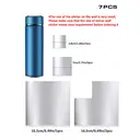 7pcs PVC mirror stickers, interlocking diamond-shaped mirror stickers, multi-piece pack of silver mirrors, self-adhesive high-definition living room mirror, entryway bathroom personalized artistic decorative mirror (4.8-16.5cm) image 6