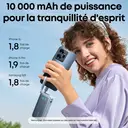 Anker Nano Batterie externe 10 000 mAh avec câble USB-C intégré, Puissance maximale PD 30 W, 1 port USB-C et 1 port USB-A, Compatible iPhone 16 Pro Max/15/14/13/12, MacBook, Galaxy, iPad, AirPods image 3