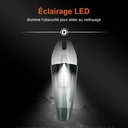 ATSHARK A-081 Aspirateur à main 8000 Pa léger et portable, chargement sans fil - Blanc image 3