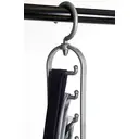 Essentials by Premier  Set of 2 Grey Plastic Tie Organiser,Tie Hanger Rack, Tie Drawer Organiser, Ideal Closet System Components image 2