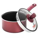 COOKER KING Casserole antiadhésive avec couvercle en verre, sans PFOA, compatible induction image 0