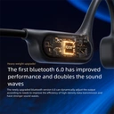 Sanag B33S Swimming Bone Conduction Wireless Microphone Earbuds Open Ear Headset Ipx8 Bone Conduction Headphone S-B33S.32G-CL-Headphones-Black image 3