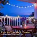 Vivreal Solar Bubble Ball String Lights – 7M (23 ft) 50 LEDs Cool White， Waterproof Outdoor Solar Fairy Lights for Garden， Patio & Holiday Decoration, New Year Sale , Top gift picks image 5