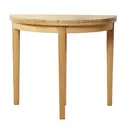 Dining & Console Table Hanover Round/Half Moon Extendable Oak D:90cm image 1