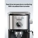 HiBREW H5A 15Bar Semi Automatische Espresso Koffiemachine Met 1,2L Watertank Real-Time Temperatuurmeter Eén-Touch Extractie Krachtige Stoomkoppenwarmer image 6