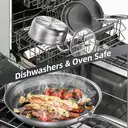 COOKER KING Stainless Steel Pans Set of 3 (8+10+12 Inch), Nonstick Frying Pans, Induction Pan Set, Chef's Pan, Skillets Dishwasher & Oven Safe, Stay-Cool Handles, Compatible with All Cooktops image 6