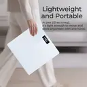 Sparoma AD-26 White Electronic Scale – 2 AAA Batteries (Batteries Not Included), 180kg Capacity, 0.05kg High Precision, 4mm Tempered Glass, LCD Display, Suitable for Bathrooms, Bedrooms and Home Use image 7