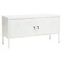 Interiors by Premier Sideboard Cabinet Academy Metal White image 0