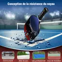 NIUPIPO Set de 2 Paddles Pickleball – Matériau en Fibre de Carbone, Noyau en Nid d'Abeille Polypropylène, Certifié USAPA, Léger et Durable, Convient aux Débutants et aux Joueurs Professionnels, MX-75 image 4