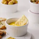 Dafuceramic Ramekins with Lids 12 oz White Creme Brulee Ramekins Ceramic Oven Safe Pudding Cups, Set of 6 Porcelain Custard for Baking Dishwasher and Microwave Safe image 8