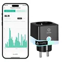 WOOX Prise connectée, WiFi, compatible Alexa, Google et Apple - Noir image 0