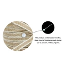 JU7CER 2-piece fishnet burlap roll with yellow linen cord and woven ribbon DIY decorative bow for Christmas crafts and fishing line packaging Length: 10m, Width: 0.6cm image 7