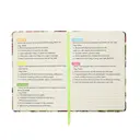 Jubiluu A5 Hardcover Notebook with Lined Pages - 96 Sheets (100g offset paper), Bookmark & Elastic Band -Classic Cream Ruled Journal for Writing, School, Office, and Gifts-Bird & Blossom Collage image 7