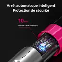 Sunluxy KD382 Brosse lissante ionique Soin capillaire 60 millions d’ions négatifs Plaque en céramique PTC Chauffage rapide 6 réglages de température Batterie au lithium sans fil portable Outil de coiffage maison image 7