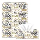 C&S Jierou Soft & Skin-Friendly Boxed Facial Tissue, 3-Ply, 424 Sheets (4 Boxes x 106 Sheets) image 0