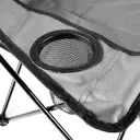 Milestone Camping Chair Folding with Cup Holder Grey image 4