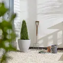 Strata Large Valencia Planter 40cm Diameter 30cm Height -Stone image 1