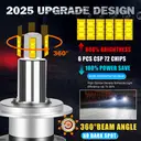 ENdureLite U11 H7/H18 LED Light Bulbs, 6000K 110W 20000LM Brighter Light, 360° CSP Chips LED Bulbs for Cars image 2