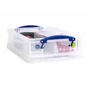 Really Useful Plastic Storage Box 4L Clear (Pack of 4) image 2