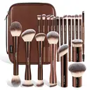 MAANGE Lot de 20 pinceaux à maquillage en aluminium de qualité professionnelle avec trousse de rangement image 5