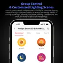 Yeelight W4 Lite E27 Smart Matter LED Bulb, Multicoloured Dimmable Smart WLAN Bulb, 9W 806lm, Compatible with Alexa, Siri or Google Assistant, No Hub Required image 6