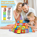 XINQIYUAN Qiyuan Jouet Éducatif Set de Dalles Magnétiques Surface Diamant 7.5cm 100pièces [Mélange aléatoire – Couleurs issues uniquement de la photo principale] image 5