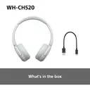 Sony WH-CH520 Wireless On-Ear Headphones (White) image 9