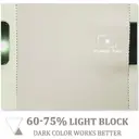 PONY DANCE Blackout Curtains with Eyelet, 2 Panels W140 x L245cm(W55 x L96inch), Light Beige image 3