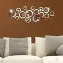 24pcs PVC removable mirror wall sticker, acrylic mirror decoration, suitable for home living room and bedroom decoration (3.5-13.8cm) image 4