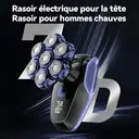Rasoir électrique Enchen Alien Pro 2 pour utilisation à sec ou sous l'eau, avec tête flottante magnétique amovible 7D, idéal pour les hommes chauves, 1 pièce. image 1