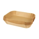 ochama Rectangular 20.5cm x 13.5cm Air Fryer Liners - Food Grade Disposable Parchment Paper, Non-Stick, Oil-Proof, Easy to Clean, Baking, Cooking, Frying Accessories - 200 Sheets image 0