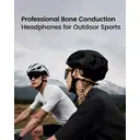 Mojawa Purra Run Bone Conduction Sport Headphones, Open-Ear Bluetooth Headphones with Mic, IP67 Waterproof, Deep Bass, Voice Control, Secure Fit for Running, Cycling, and Workouts (Black) image 1