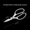 SHIBAZIZUO Ciseaux de cuisine multifonctions en acier inoxydable avec manche unique image 4