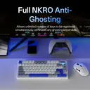 Rapoo V700DIY Claviers mécaniques 75 % tri-mode, disposition QWERTY US, montage sur joints (WB) image 4