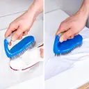Blue Scrub Brush for Household Cleaning, 145x65mm Base with 20mm Stiff Bristles image 3
