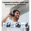 Edifier W820NB Plus casque supra-auriculaire sans fil avec réduction de bruit, ANC -49 dB, audio Hi-Res LDAC, 88 h d'autonomie, son spatial, appels clairs AI, Bluetooth V6.1 et multipoint, gris foncé image 7