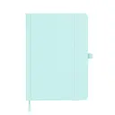 Jubiluu Carnet de poche A6 Premium à couverture rigide en cuir synthétique PU, pages lignées - 80 feuilles (papier offset 100 g/m²), signet, bande élastique et porte-stylo - planificateur sans date pour prise de notes, croquis d’idées, création de listes ou journal personnel - vert canard image 0