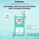 Grepower Linen-Scented Dehumidifying Bags, 10-Pack, Effective Against Moisture & Condensation, Super Absorbent, Fast-Acting, For Closets, Home, Kitchen, Garage, Bedroom, RV, Office, Basement image 2