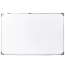 Deli Premium Tableau blanc magnétique avec cadre argenté - 900 x 1200 mm image 2