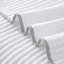 Meeallhome advanced quilting Bedspread 260*220cm/60*80cm*2 White image 5